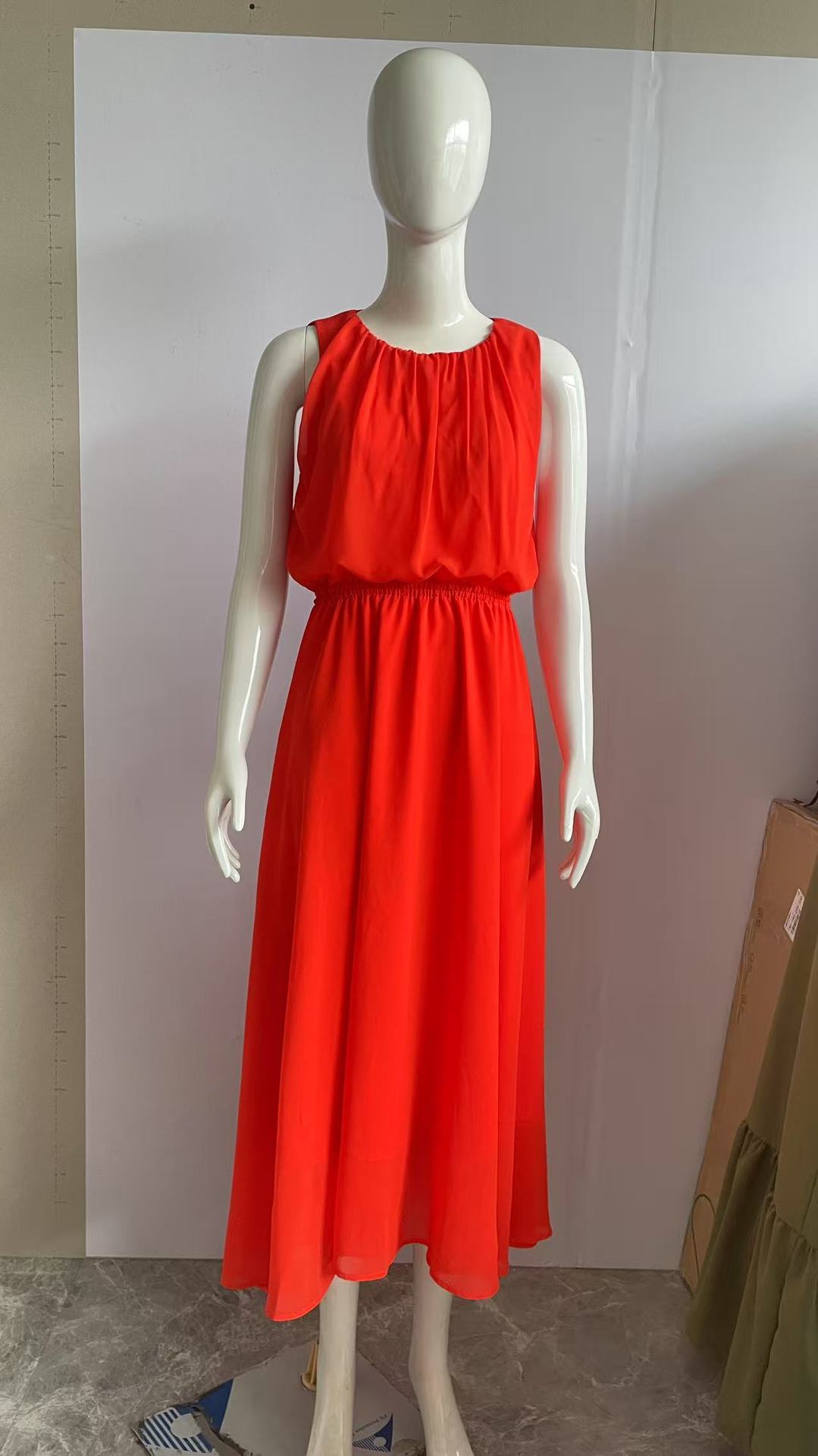 Sleeveless Waist-tight Dress Women