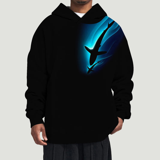3D Digital Without Pocket Hoodie Men's Hooded