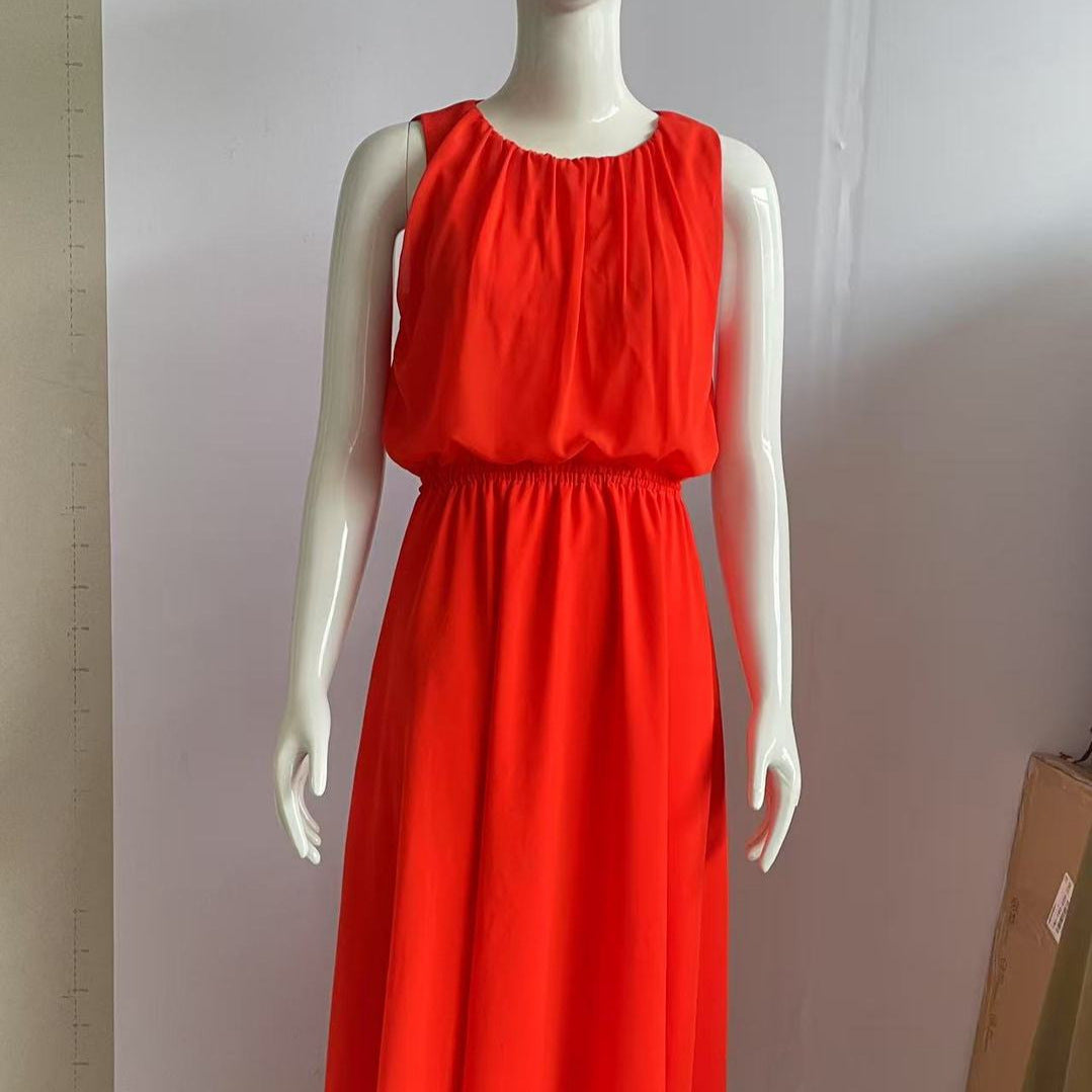 Sleeveless Waist-tight Dress Women