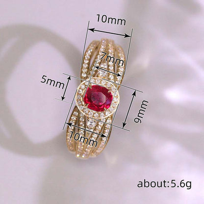 Unique Cross Winding Design Ring Birthday Gift Zircon