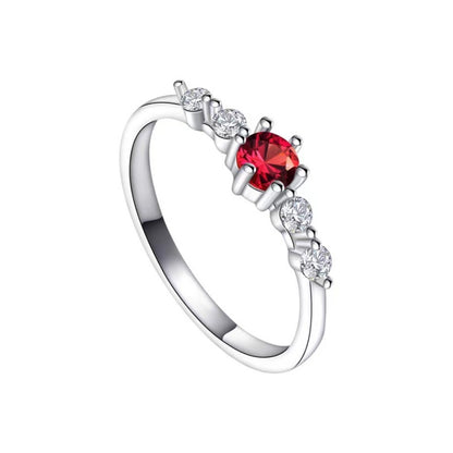 Copper Plating Ruby Ring Design For Women
